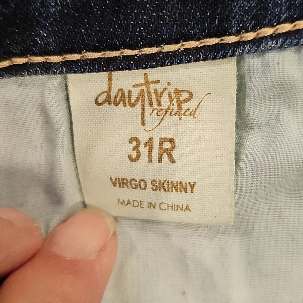Daytrip Virgo Skinny Blue Jeans Womens 31R - Picture 9 of 12